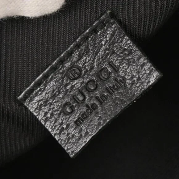 Gucci Black Canvas GG Abbey D Ring Handbag 145750 002404 155675 - Picture 9 of 10